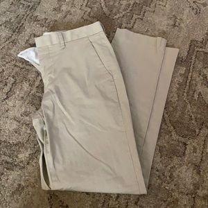 Men’s Express flat front dress pants khaki size 28/32